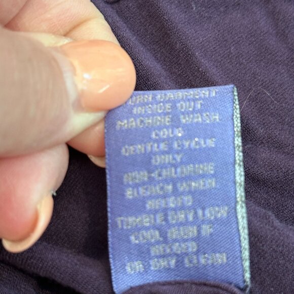 Vivienne Tam Dress Plum Purple Knit Fit & Flare Witchy Boho Reverse Seam MEDIUM - Picture 12 of 12